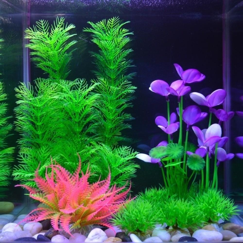 Natural Look Simulation Aquatic Plant Plastic Green Water Grass Fish Tank Grass  Aquarium Landscape