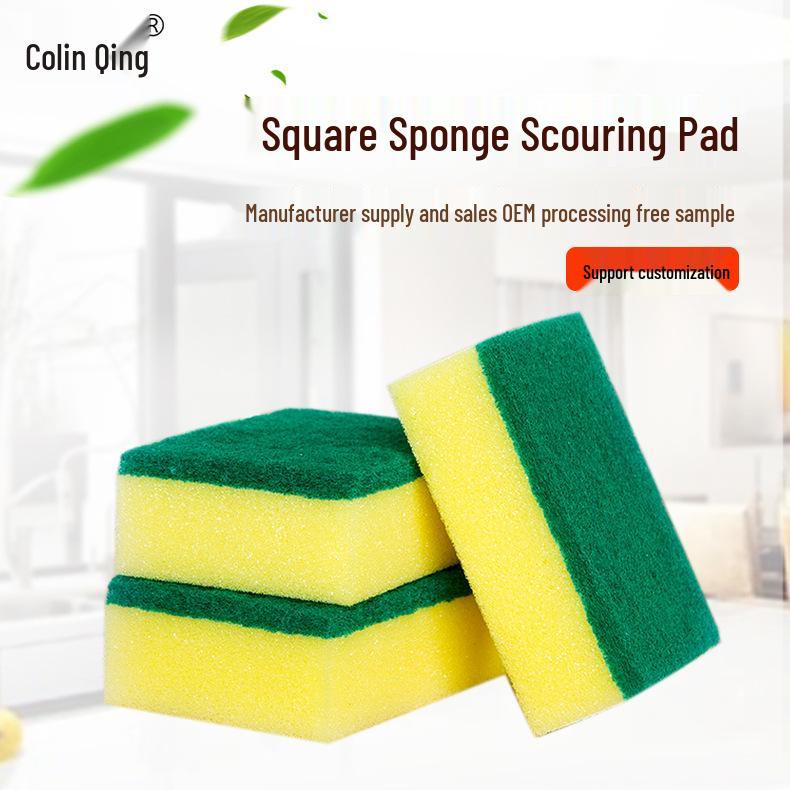 Thickened Dishwashing Sponge & Scrubber