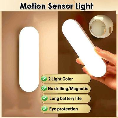 LED indukcijas gaisma kustības sensors skapja gaisma bezvadu LED nakts gaismas USB uzlādējama kāpņu lampa bērnu kopšanai guļamistabas gaisma