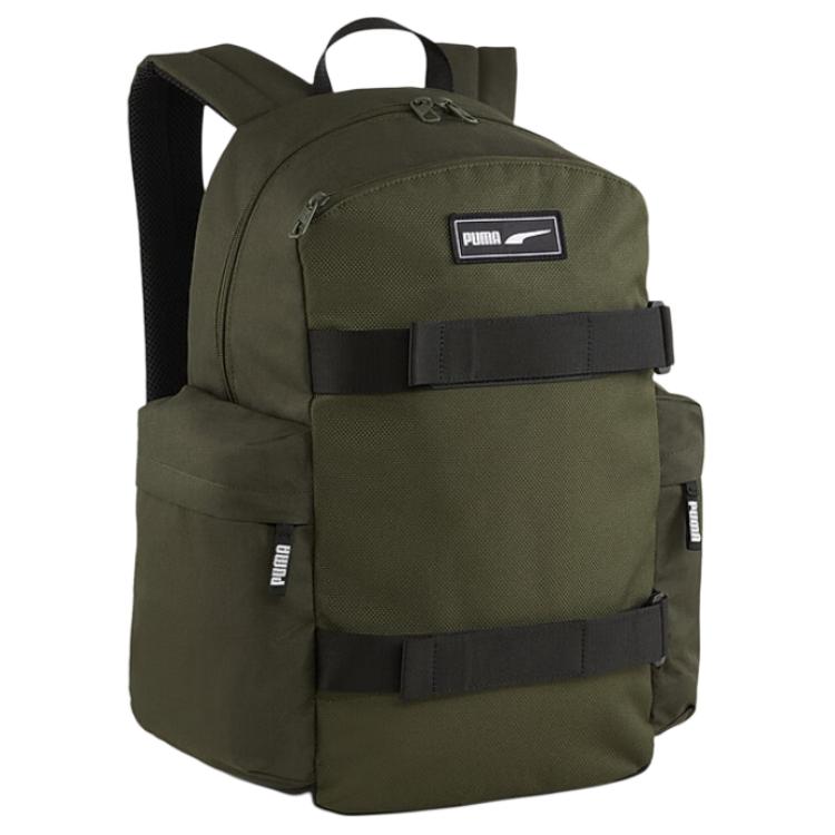Puma Casual Versatile Portable Comfortable Polyester Backpack Medium Unisex Backpack Army-Green 090706-03 Army Green