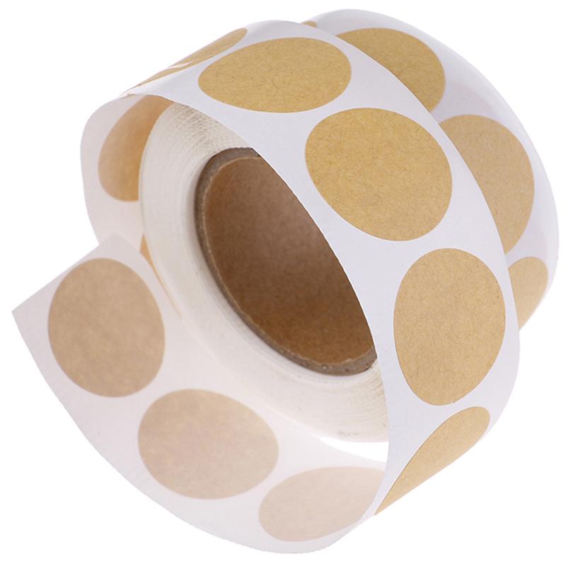 500ks/sada Prázdné kulaté řemeslné samolepky Seal Labels Diy Stickers for Package