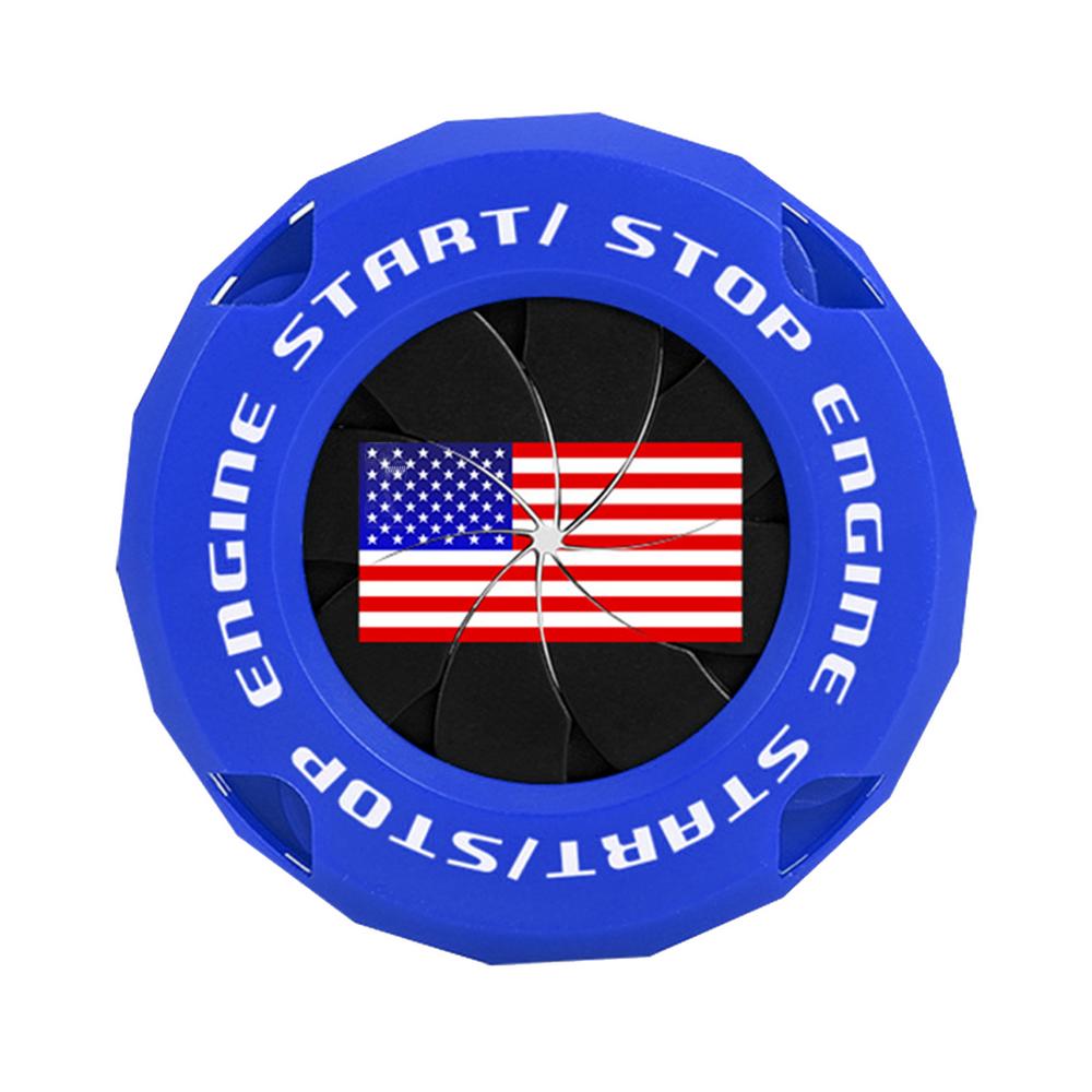 

Крышка кнопки запуска двигателя автомобиля с флагом в честь Дня независимости, защитная крышка кнопки запуска и остановки двигателя автомобиля, устойчивая к царапинам