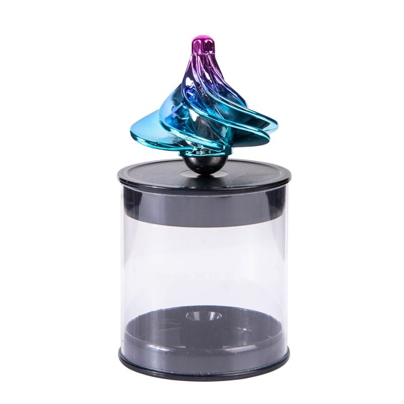 Wind Fun Gyro Office Desk Hair Dryer Toy Spinning Pocket Toy Fidget Dynamic Spinner Adult Stress Easing Birthday Christmas Gift
