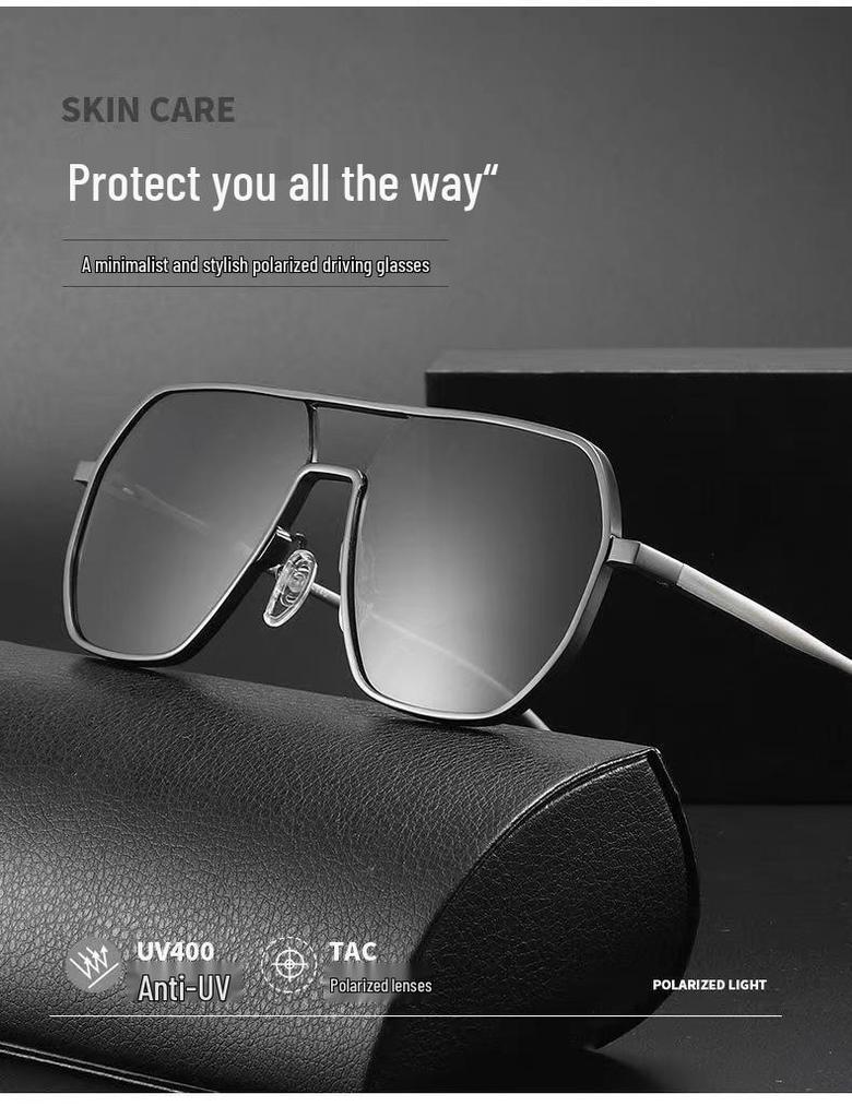 New Dual-Use Polarized Sunglasses: Day/Night Color-Changing Fashion for Men