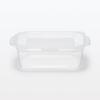 MUJI Microwaveable Food Containers with Pack of MDC95A3S Lids, Semi-Transparent, Rectangular, 180mL, 4,