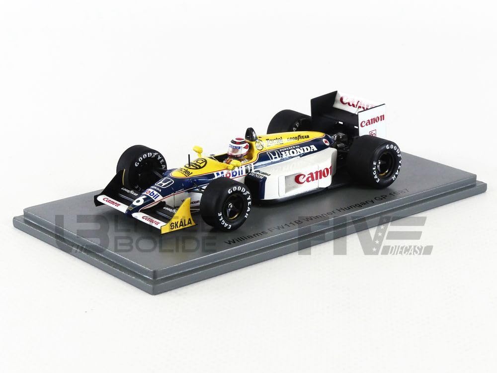 Spark Williams FW11B F1 1987 Hungarian GP Winner Piquet 1/43 #6 N.