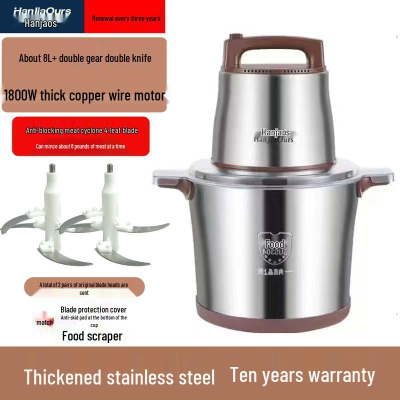 High-Power Multi-Functional Meat Grinder & Food Processor for Household and Commercial Use