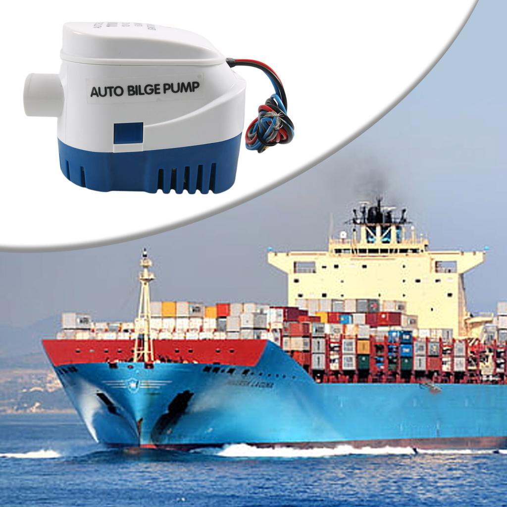 Pompă de santină compactă și durabilă 12V 11000gph Pompă submersibilă automată cu comutator plutitor încorporat Pompă de santină de mare capacitate