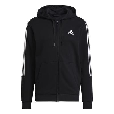 Essentials Logo Print Drawstring Hooded Sports Jacket Men Outerwear Black GK9585