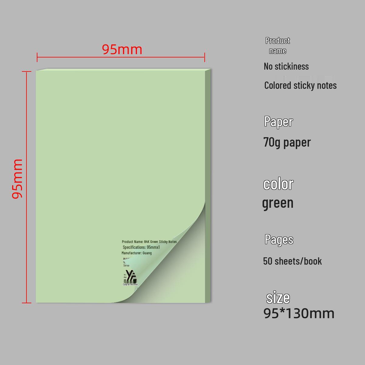 Color-Bound Tear-Off Memo Pad: 32K/64K Sketchbook & Planner 50 Sheets