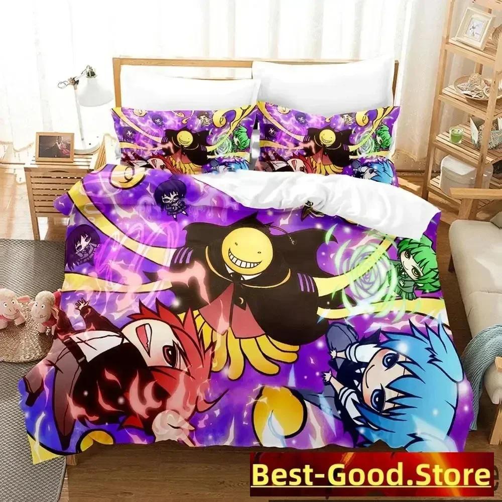 

Anime Assassination Classroom Koro-Sensei Bedding Set Boys Girls Twin Queen King Size Duvet Cover Pillowcase Bed Boys Adult 70x133cm 2pcs