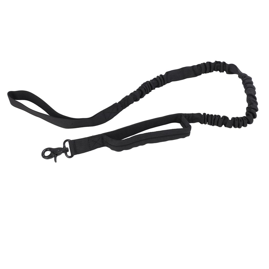 Heavy Duty Bungee Dog Leash Elastic s Rope with 2 Padded Control Handles for Military Dog Training Night Walking