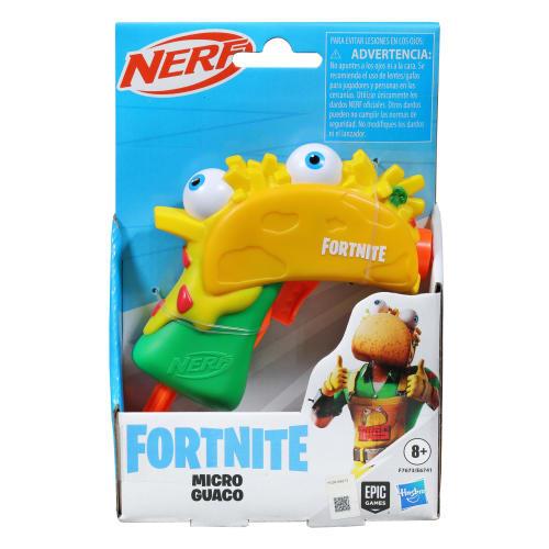 Hasbro (HASBRO) Nerf Microshot Fortnite Fortnite GUACO Mini Blaster, Design Based On Fortnite GUACO (Guaco), with 2 Nerf Elite Darts, Fortnite Nerf Bl