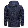 Men's Casual Autumn Winter Long Sleeve Hooded Zipper Outdoor Waterproof Jacket