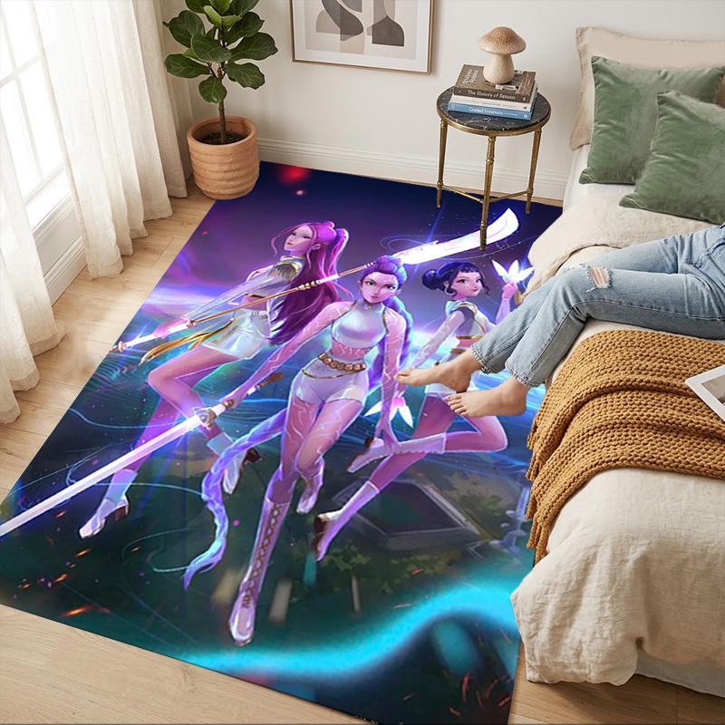Fantasy Warriors Living Room Non-Slip Area Rug Soft Carpet for Bedroom Game Playroom Sofa Office Home Decor Doormat Christmas Gift C9211292