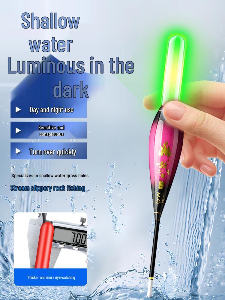 High-Sensitivity Night Light Float for Crucian Carp Fishing In Shallow Waters
