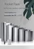 Portable Stainless Steel Leather-Covered Wine Flask for Outdoor Use