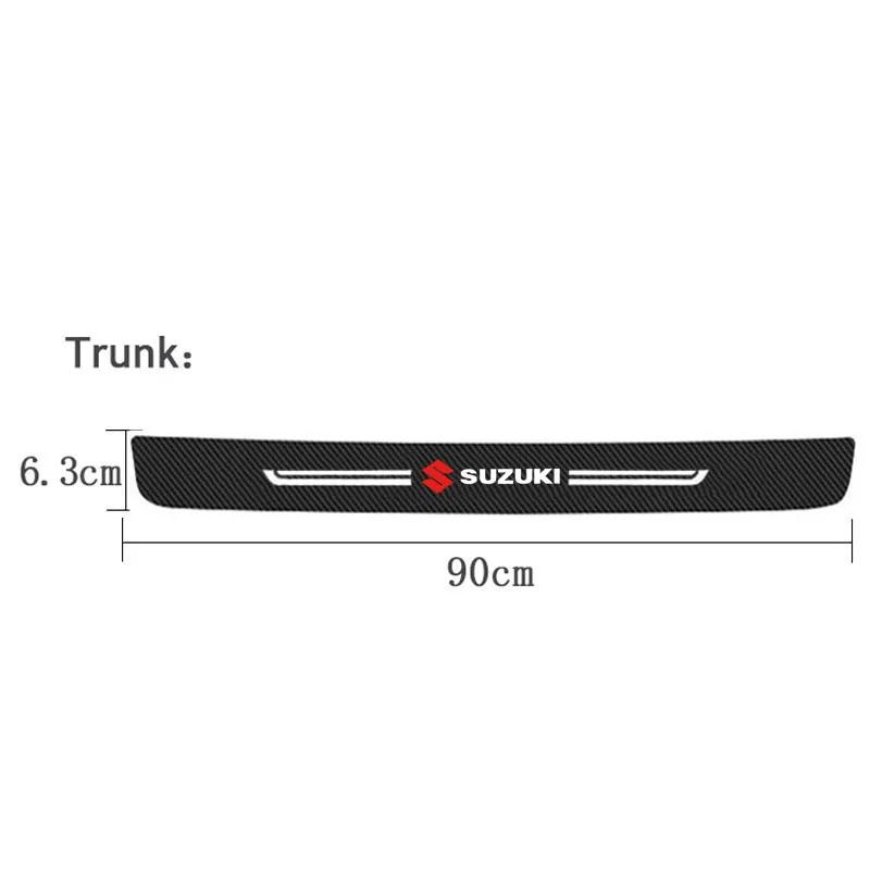 Car Door Sill Protector Decals Threshold Sticker Strip for Suzuki Samurai Grand Vitara Jimny SX4 S Cross Alto Swift Sport Ignis