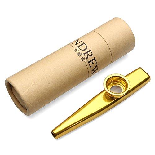 

Andrew Metal Kazoo Ukulele Guitar and Best Combination Gold Product [Gold]