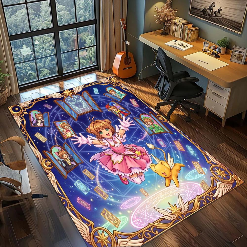 Cardcaptor Sakura Large Area Washable Floor Mat Rug Carpet Non Slip Home Decor Gamer Room Bedroom.-TING