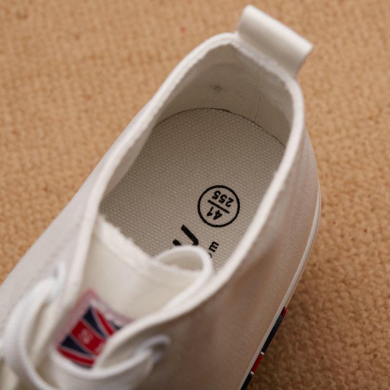 Мужская парусиновая обувь в английском стиле с высоким берцем — фото 5