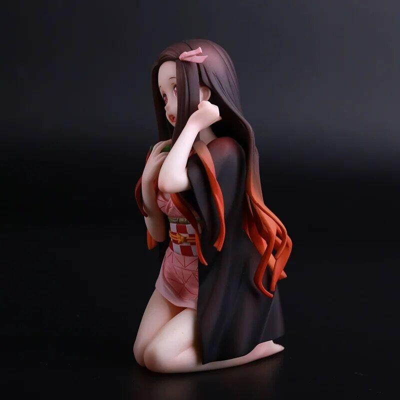 Anime figurka Zabiják démonů Kamado Nezuko Akční figurka klečící verze Nezuko Kamado PVC figurka Toy Brinquedos