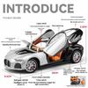 1/24 Bugatti Atlantic Luxus-Sportwagen Legierungsmodell, Simulierter Ton und Licht, Bemalte Innenausstattung, Restaurierte Details, Schreibtisch-Dekorationen