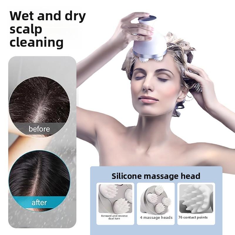 Intelligent Head Massager Meridian Dredging Pet Waterproof Massage Scalp Headache Kneading Scratching Head Electric Massager