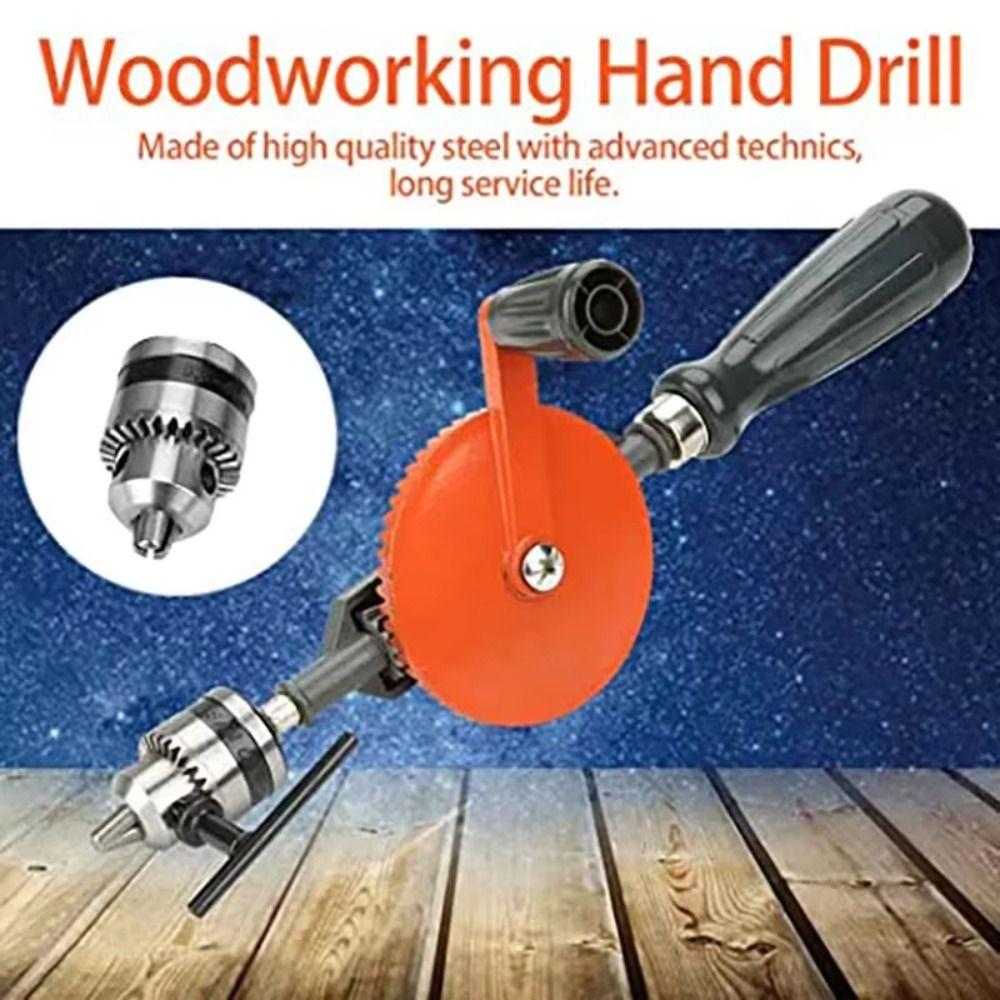 Multi-function Hand Crank Drill Non-Slip Handle Carpenters Bit Brace New Manual Drilling Tool