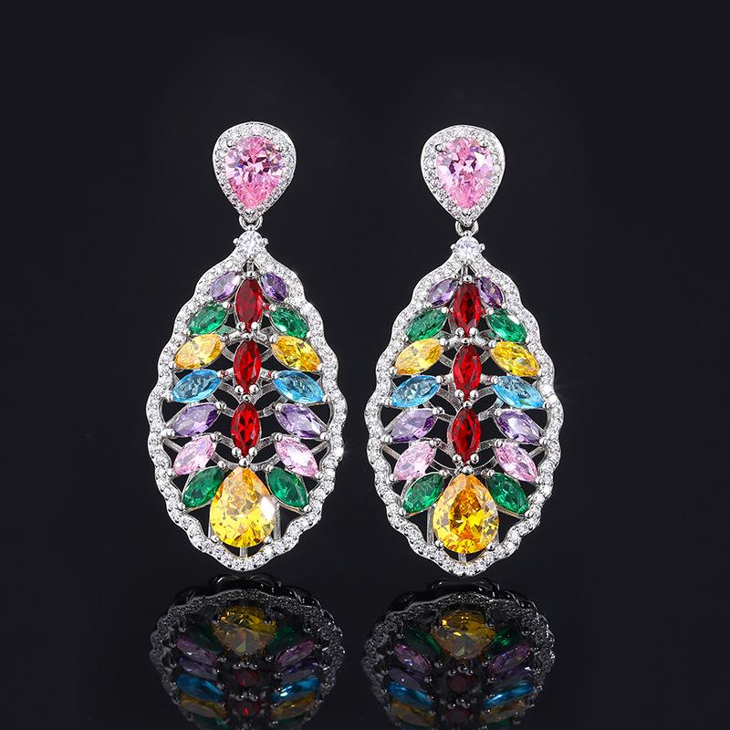 Dopamin Sommer Schöne Regenbogen Edelstein Farbige Zirkon Bohemian