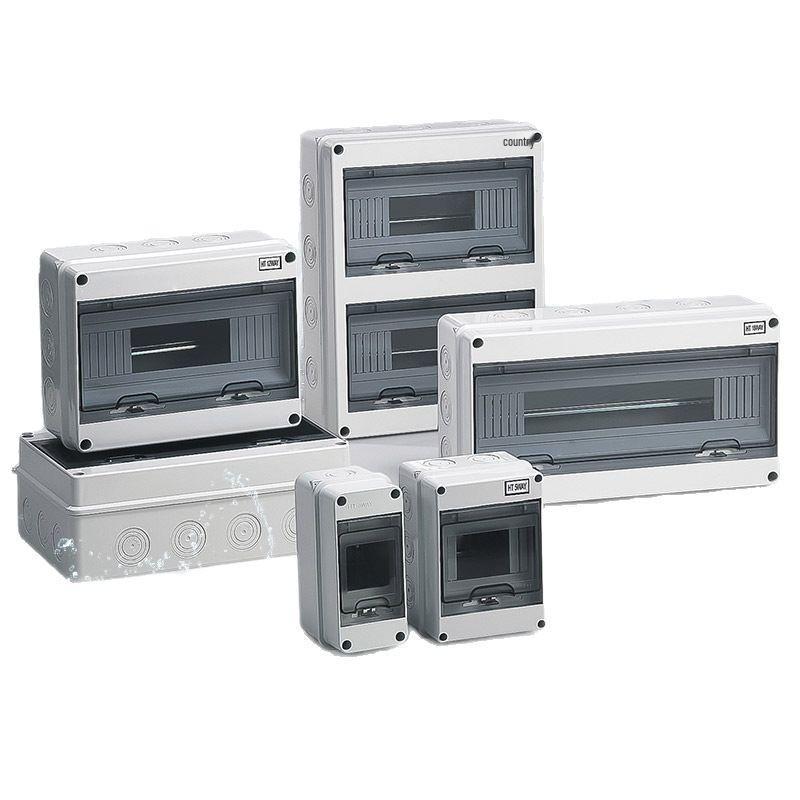 HT-Circuit Waterproof Outdoor Distribution Box for Construction and Household Electric Metering, Surface Mounted Switch Box.