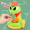 Electric Rattlesnake Play Toy for Parent-Child Interaction Rattle Robber Snake Game Tricky Scary Sound Snake Game Educational Sensor Trigger Game