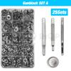 25Sets Metal Snaps Button Snap Fasteners Press Studs With 4 Installation Tools Kit For Clothes Garment Bags Shoes Leathercraft
