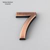 Antique Bronze 3D Number Sign for Doors (5cm) - Hotel Room or Home Header