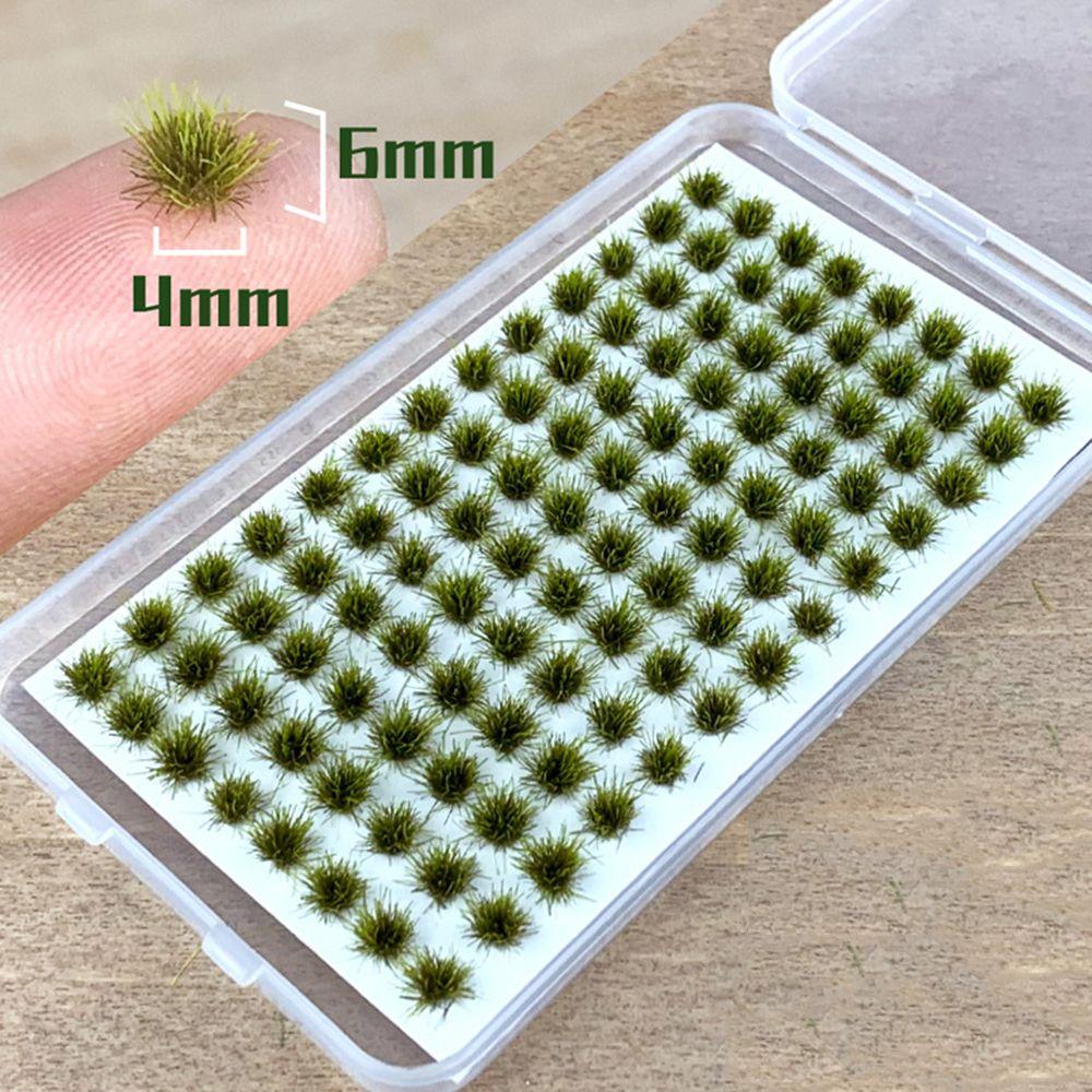 104PCS/Boxed Mini Grass Tuft Artificial Grass Cluster Modeling Simulation Static Grass Tuft Micro Landscape Decoration Material