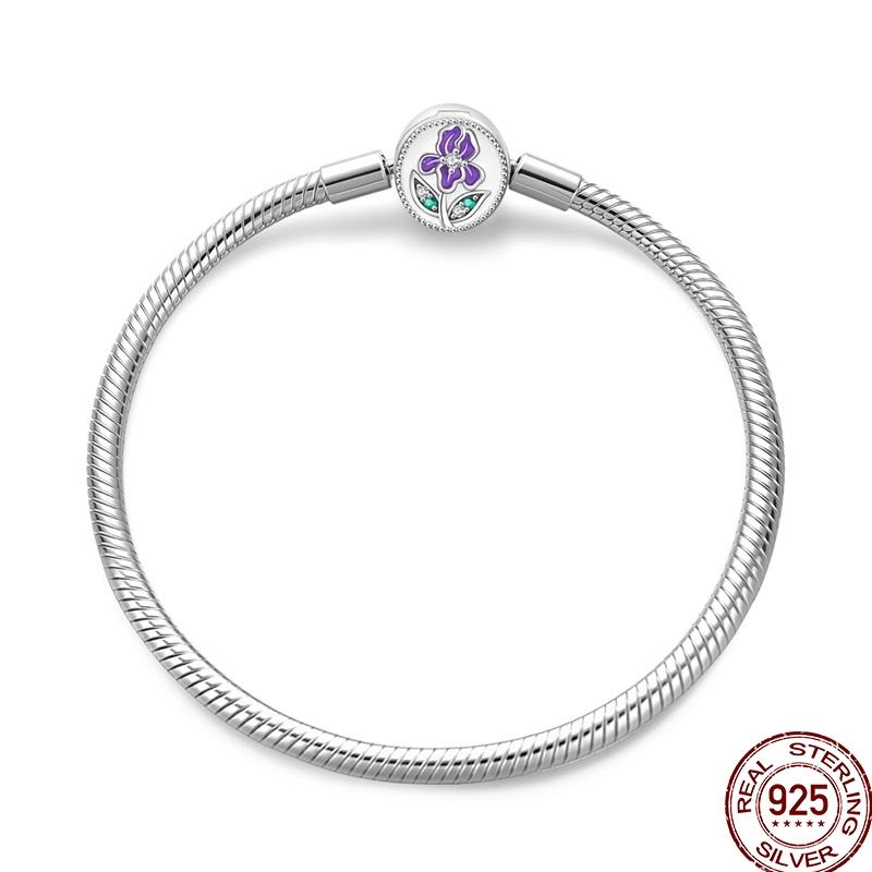 925 Sterling Silver 17-20CM Original Bracelets Heart Moon Sun Clasp Bead Charm Bracelet Fit DIY Charms Beads for Women Jewelrys