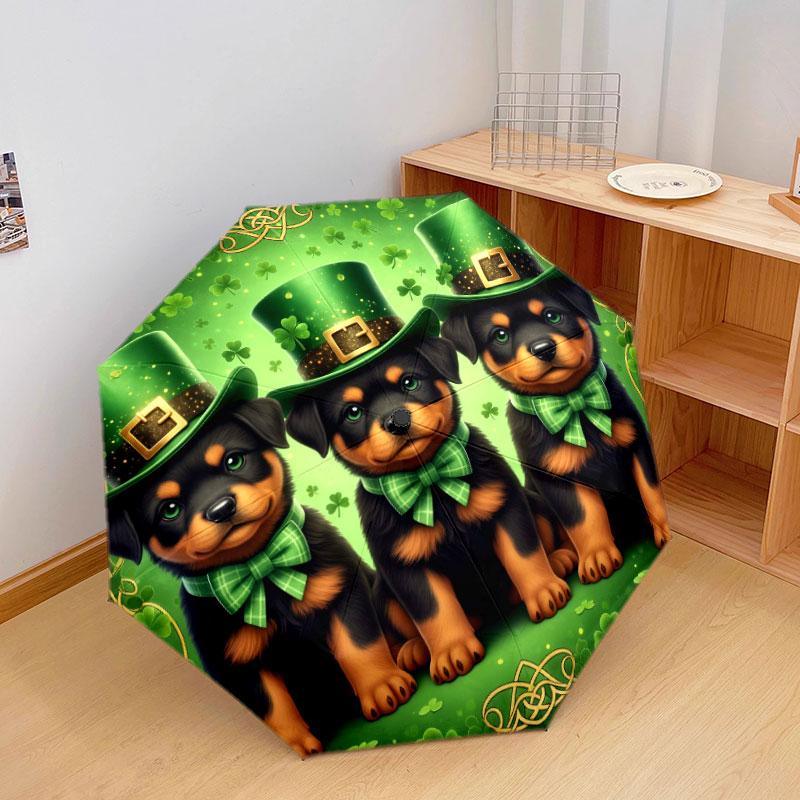 Threepuppies Pattern Pattern New Style Umbrella, 1 Piece Automatic Folding Umbrella, Portable Travel Umbrella, Outdoor Umbrella, Birthday Gift