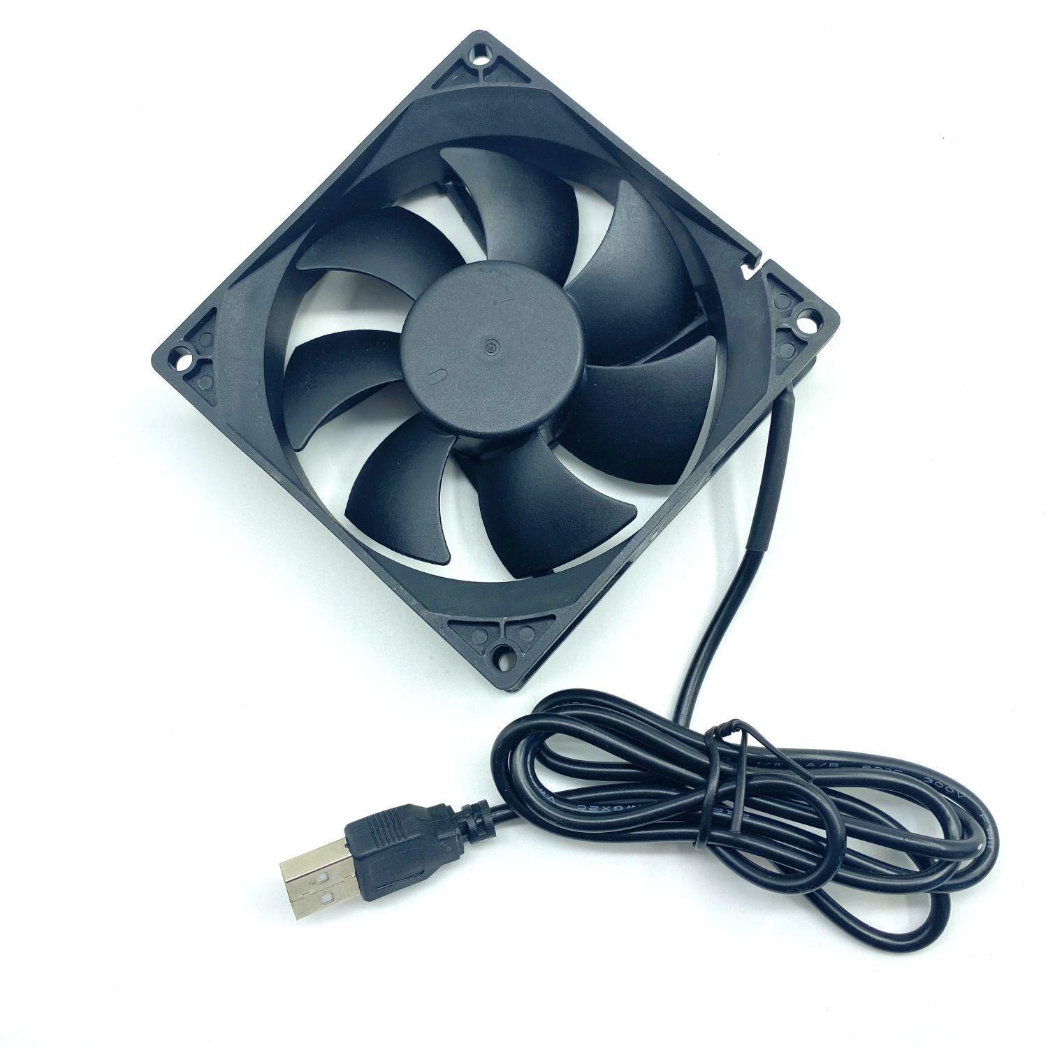 Silent USB Cooling Fan 5V for Set-top Box & Router, Large Wind, 34-56 CM