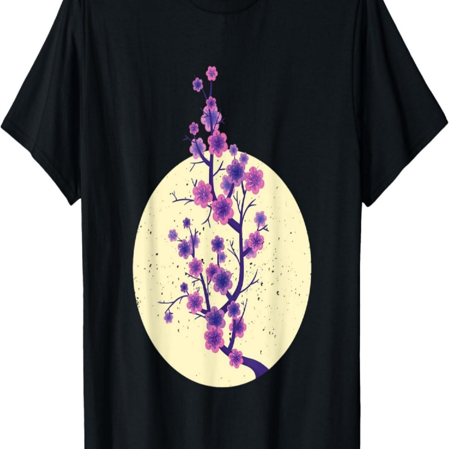 Vaporwave Aesthetic  Japan Style Cherry Blossom T-Shirt S