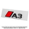 3D Numbers Letters RS A3 A4 A5 A6 A7 A8 Badge For Audi Car Fender Trunk Rear Logo Sticker Black/Silver Styling Decor Accessories