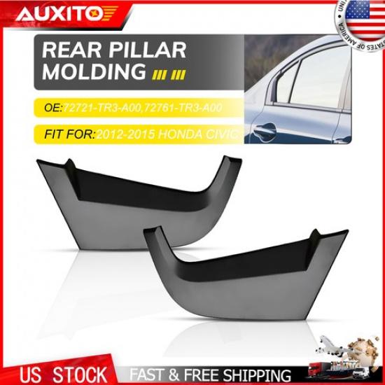 Left Right Rear Pillar Right Molding Trim For Honda Civic 2012-15 72761TR3A00 N