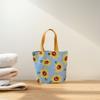 Charming Mini Canvas Lunch Tote Soft Cotton Linen Handbag For Daily Use