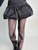 A Pair of Women's Fishnet Tights Fashion Y2k Lace Mesh Hole Base Lolita JK Pantyhose