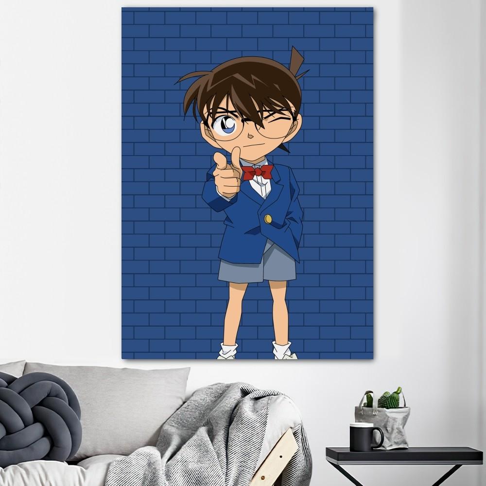Detective Conan Anime Poster Prints Wall Decals Sticker Pictures Living Room Home Decoration
