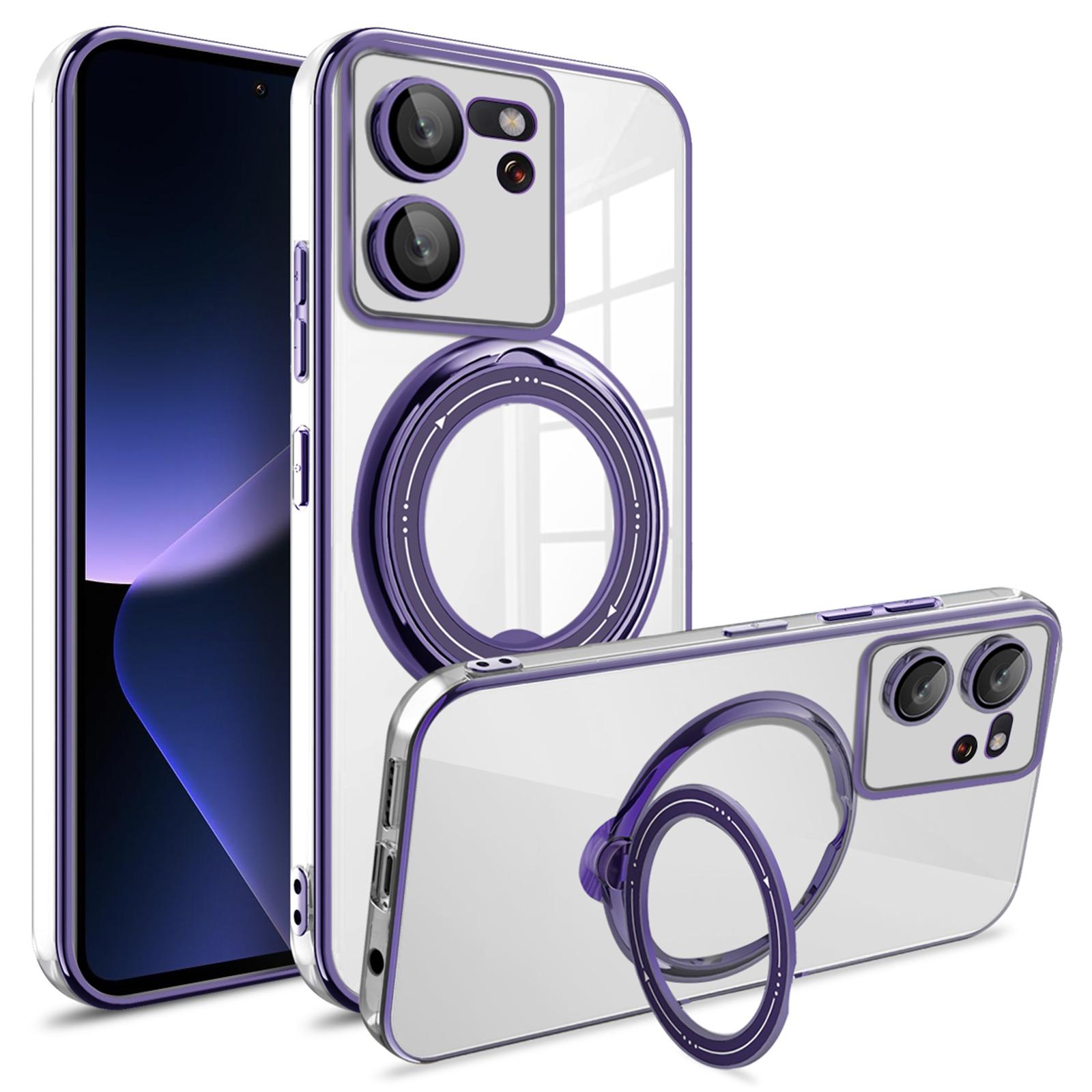 For Xiaomi 13T/13T Pro Case Kickstand PC+TPU Magnetic Phone Cover B