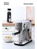 Cross Semi-Automatic Italian Espresso Machine with 19-Bar Pressure and Milk Frother for Home or Office Use
