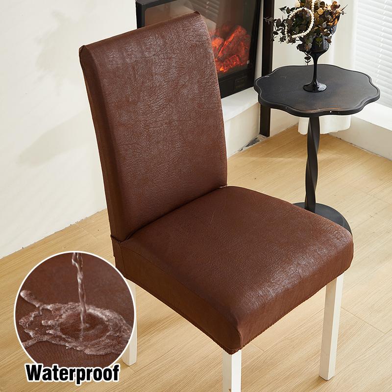 Waterproof Dining Chair Covers Stretch Dining Room Chair Covers Removable Washable Chair Slipcovers For Home, El, Banquet 1Pc