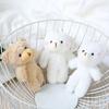 2pcsBlush Bear Pendant Plush Bear Keychain Stuffed Animal Pendant Soft Key Rings