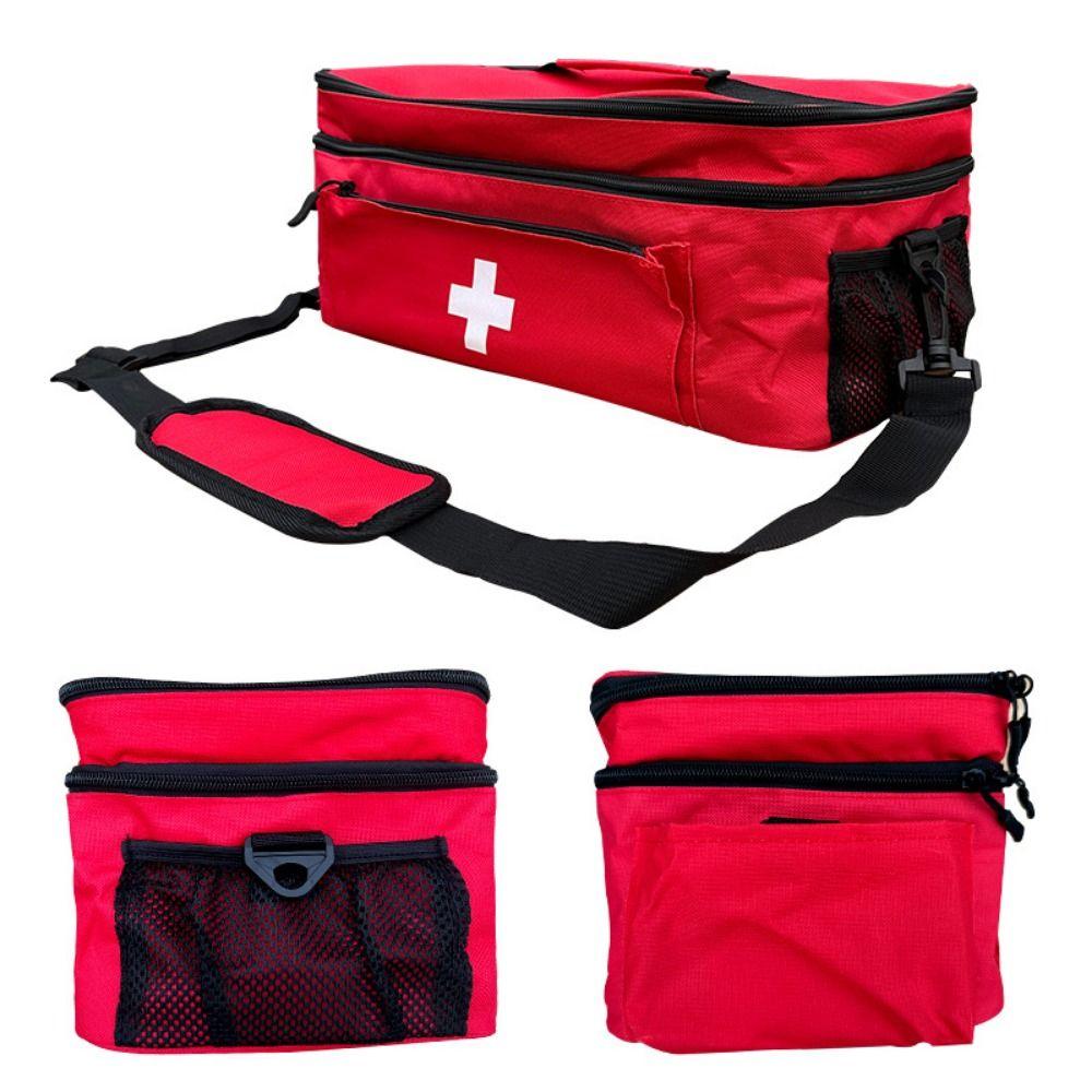 Multi-functional Portable Medicine Bag Double Zipper Travel Medication Case  Camping