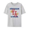 Cute Y2k Lobster Graphic Tees Unisex Summer Retro Aesthetic Seafood T Shirt Loose Cute La Dolce Vita Shirt Coastal Vacation Tops